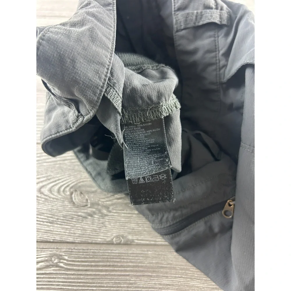The North Face Mens Size 34 Cargo Shorts 6 Pocket Gray Hiking Outdoor 12” Inseam